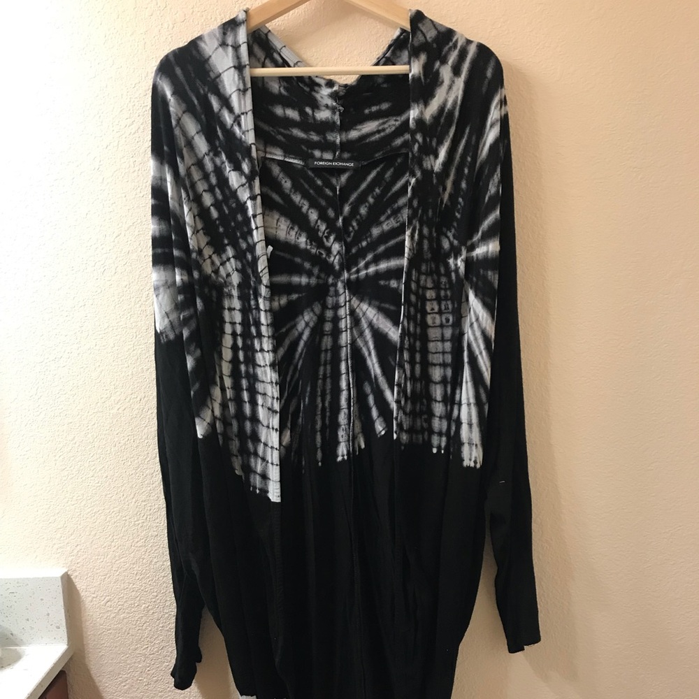 Tie Dye Long Cardigan